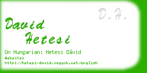 david hetesi business card